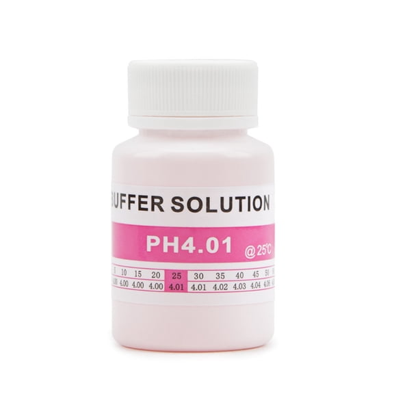 pH Meter Calibration Solution for Accurate Readings, ORP Tester Buffer Fluid for Plant Growth Hydroponics Soil Water Testing(4.01)