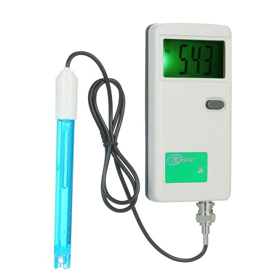 pH Meter High Precision Portable pH Tester Backlight Display Water Quality Tester for Laboratory Drinking Water Hydroponics Aquarium Swimming pool White PH-3012B