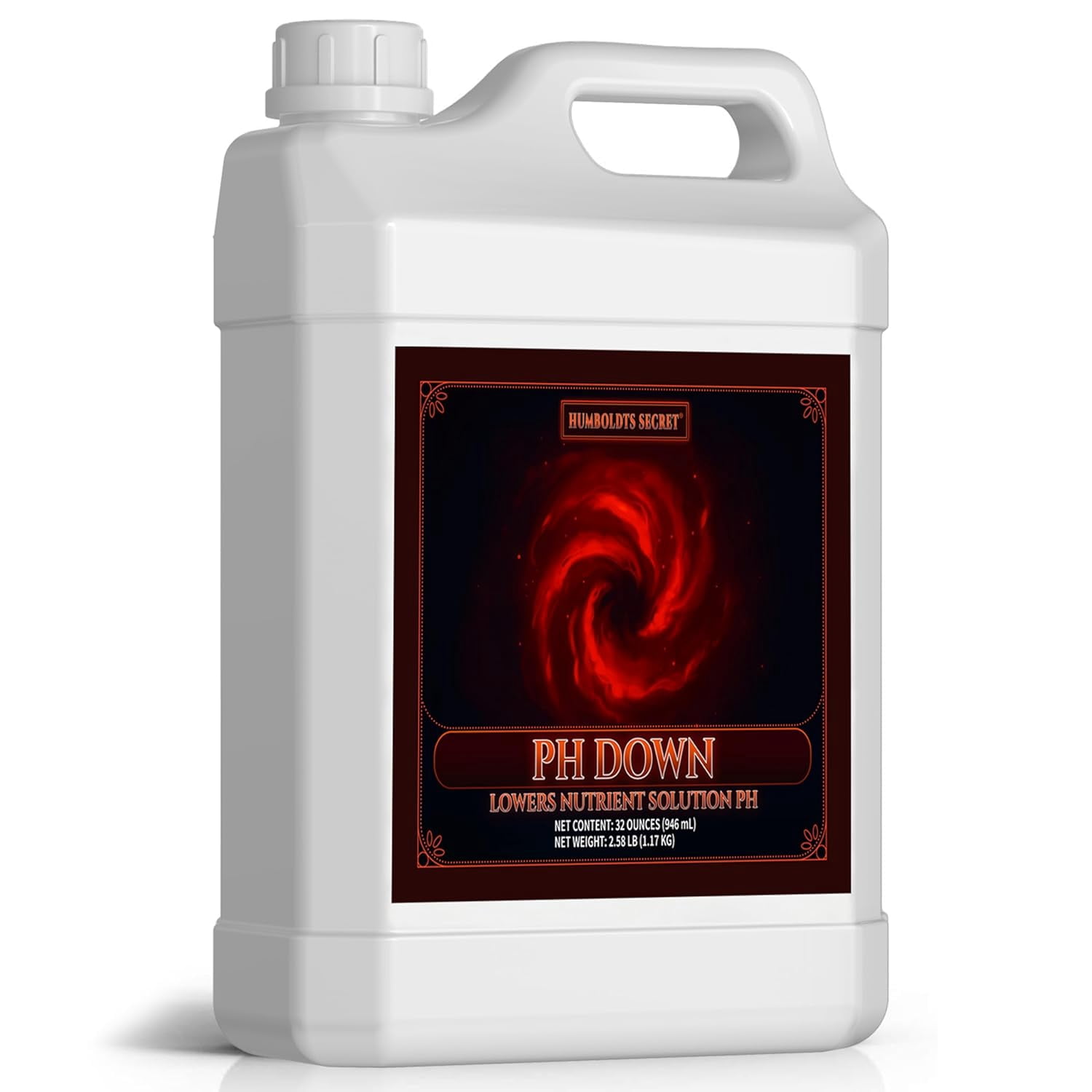 pH Down for Plants | Liquid pH Adjuster and Balancer for Soil Coco Hydroponics | Concentrated Phosphoric Acid Solution Supporting Nutrient Uptake and Strong Growth | 32 Ounce