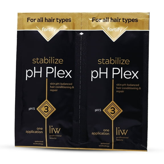 pH Plex Relaxer Step 3 Stabilize - Nourishing Hair Mask Treatment - Fortifies the Effects of pH Plex Relaxer Steps 1 & 2 Between Hair Relaxer Treatments - Salon Quality Results - 1 Double Sachet