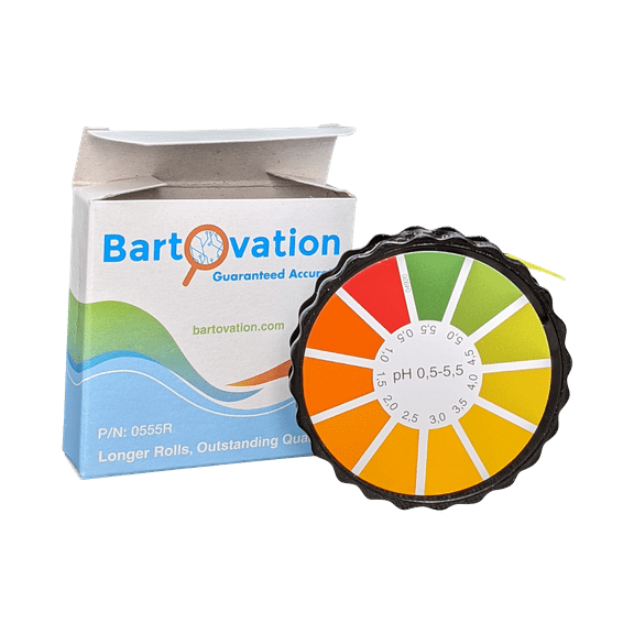 pH Test Paper for Kombucha Brewing, 0.5 to 5.5 pH 16 Foot Roll with Dispenser