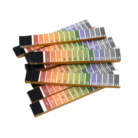 pH Test Strips 1-14 Range, 200 Testing Papers (20 x 10 Booklets in Plastic Vial) - For Acid & Alkaline Levels, Water, Soil, Wine, Soap-Making, Chemistry, Pool - Eisco Labs