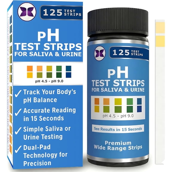 pH Test Strips for Testing Alkaline and Acid Levels in The Body. Track & Monitor Your Level Using Saliva Urine. Tester Highly Accurate Results Seconds.