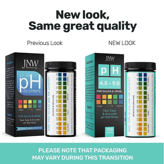 pH Test Strips for Urine and Saliva - 150 Litmus Paper pH Test Strips with Ebook, Quick & Easy pH Level Testing from 4.5-9.0, Ultimate Acidity Test Kit from