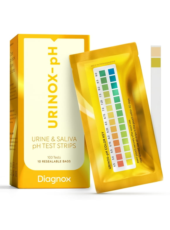 pH Test Strips for Urine & Saliva - Clinical Grade pH Strips (4.5 to 9.0) with Longer Shelf Life - Enhance Your Health and Wellbeing with pH Test Kit (100 Tests)