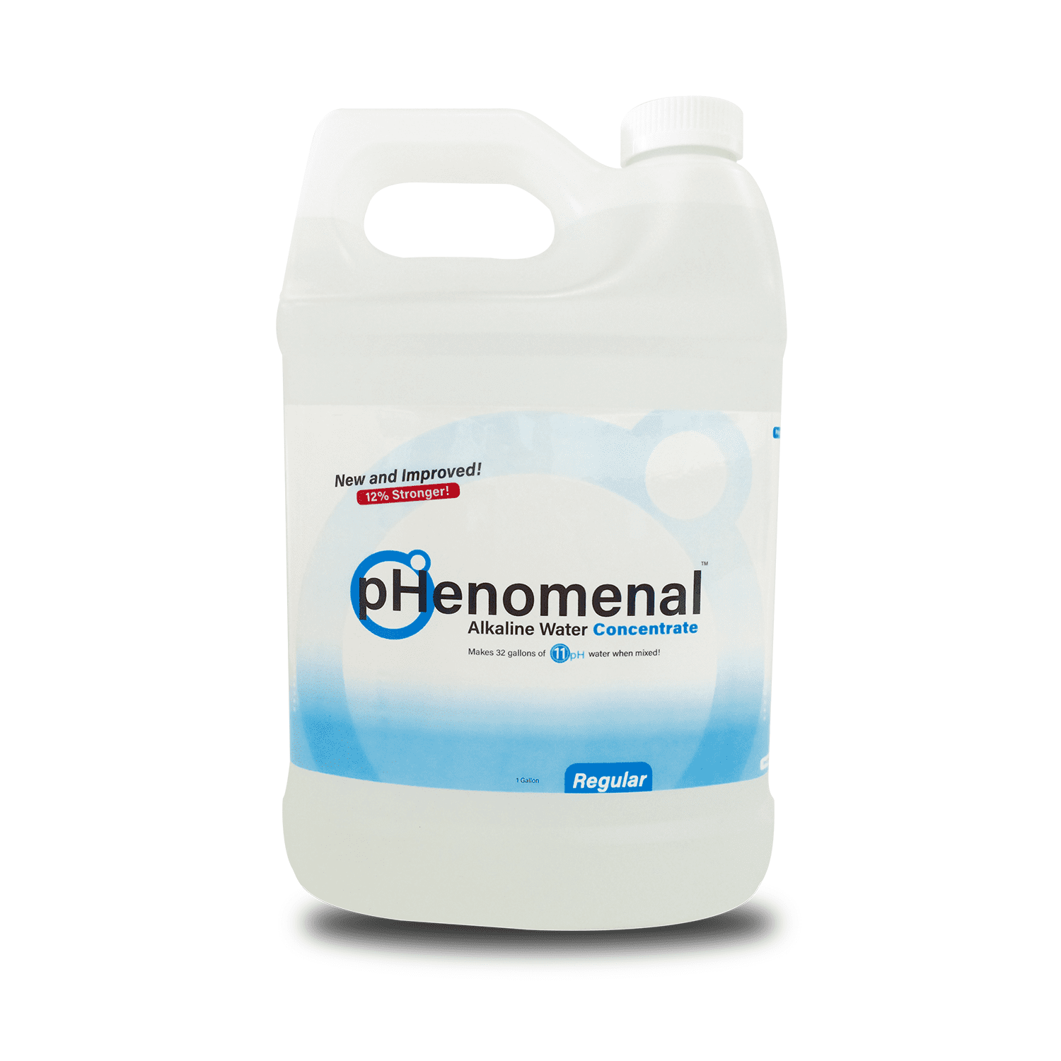 pHenomenal Water - high 11 pH alkaline water - Regular 1 Gallon with handle - makes 32 Gallons of oxygenated alkaline water - 500 times stronger than 8.5 pH