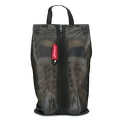 Water Resistant Travel Shoe Bags,Storage Organizer Pouch with Zipper(Black)