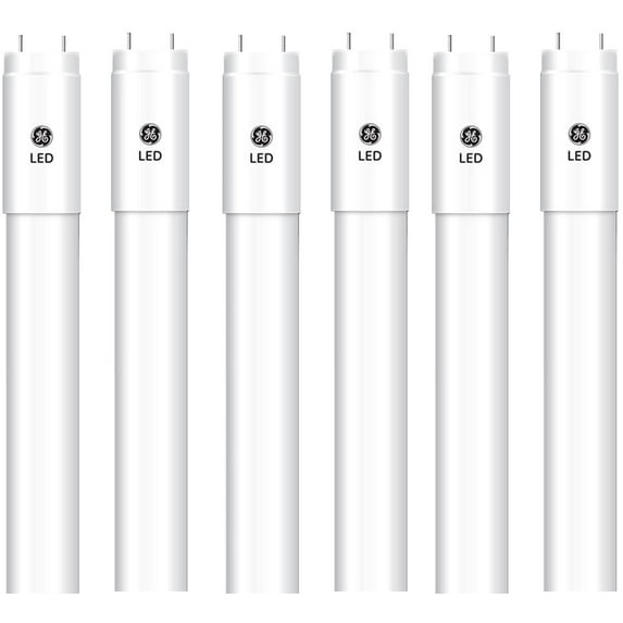 (pack of 10) GE 35793 LED Tube, 48 inch 15 watt T8 Medium BiPin (G13) 4000K Type A Fluorescent Replacement Easy Install Plug and Play