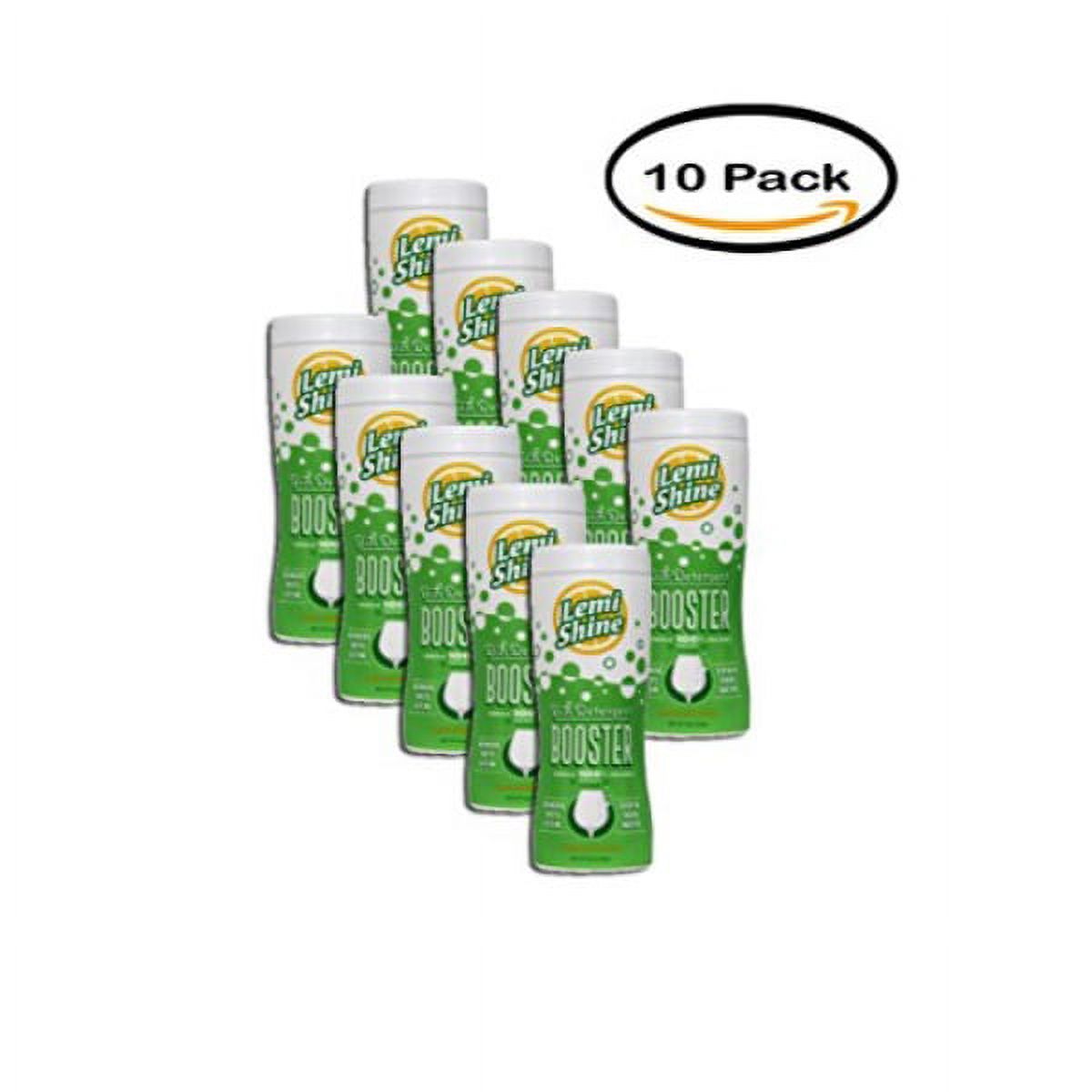 pack of 10 lemi shine dish detergent booster, powder detergent