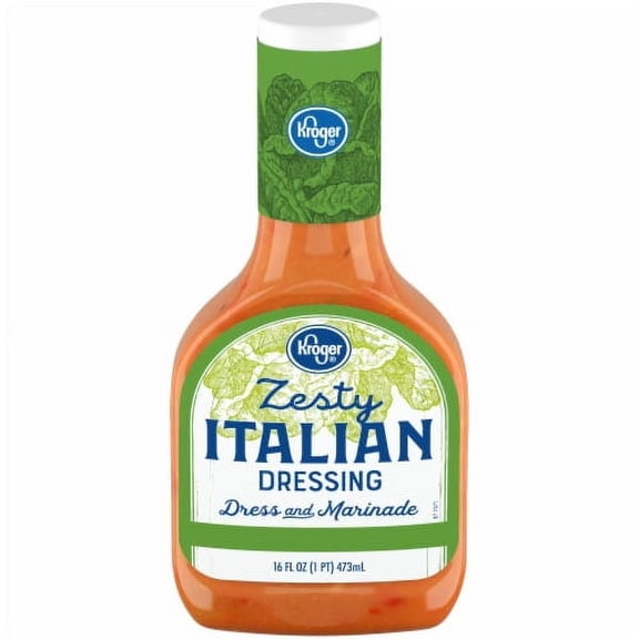 pack of 2 Kroger Zesty Italian Salad Dressing 16 oz