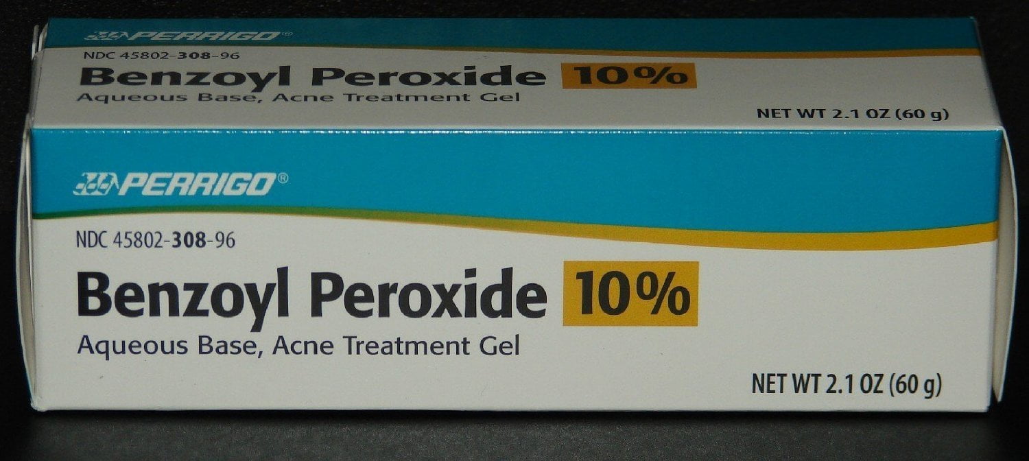 pack of 2) Perrigo 10% Benzoyl Peroxide Acne Treatment Gel 2.1 oz