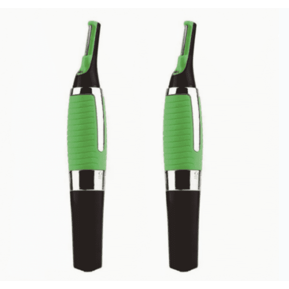 pack of 2Precision Trimmer with Light Multifunctional Electric Trimmer for Nose Hair, Eyebrows, Sideburns, and Beard