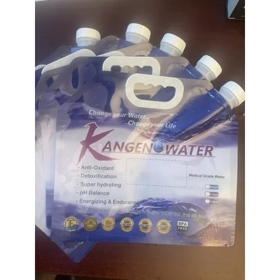 pack of 5 Original Reusable Enagic 5L/1.30G Kangen Water Bag WATER NOT INCLUDED