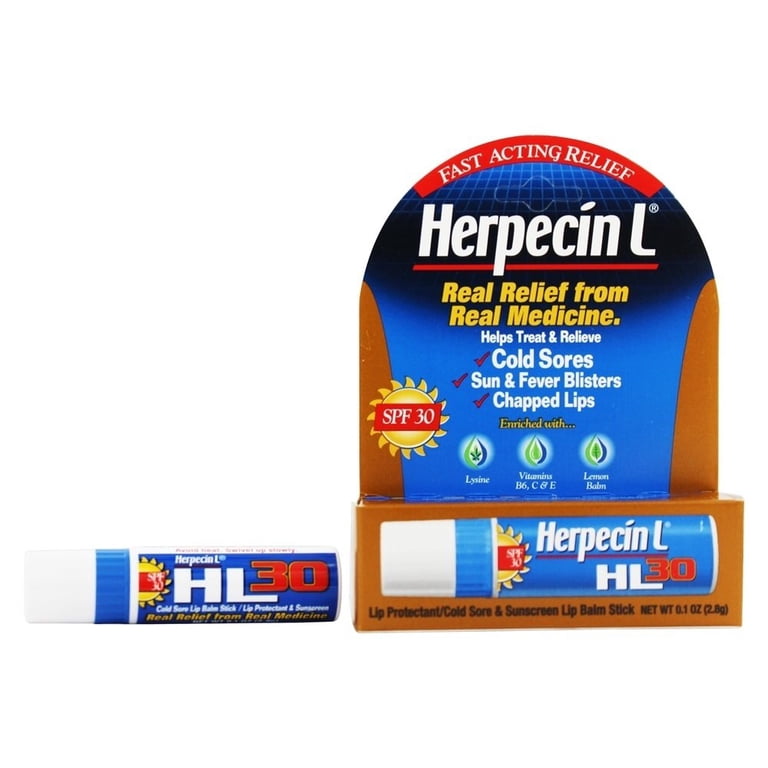 ZuoShuang Herpecin-L Cold Sore Lip Balm Pack of 6, 0.1 oz, Treats