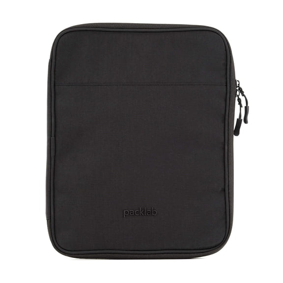 packlab Black iPad Sleeve Case for 11 Inch Tablets – Slim Zippered Tablet Case with Padded Protection and Interior Storage Pockets