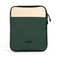 thumbnail image 1 of packlab Cream & Green iPad Sleeve Case for 11 Inch Tablets – Slim Zippered Tablet Case with Padded Protection and Organizer Pockets, 1 of 11