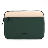 packlab Cream and Green Laptop Sleeve with Pocket – Slim Padded 14 Inch ...