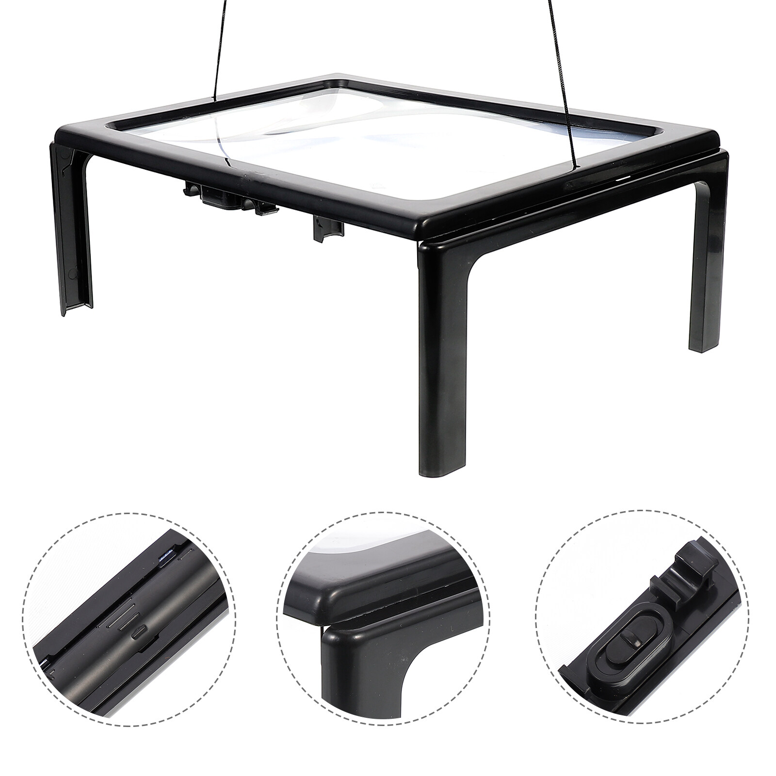 page magnifying glass Hands Free Full Page LED Lighted 3X Magnifying Glass Magnifiers For