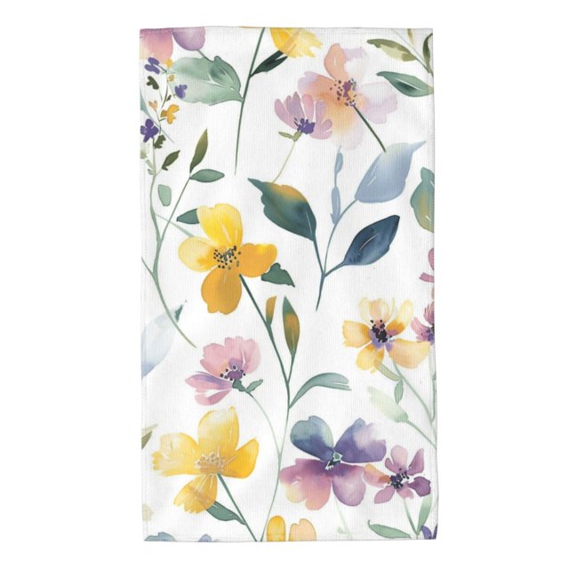 painted designs of flowers Super Soft Towels MultiPurpose Skin