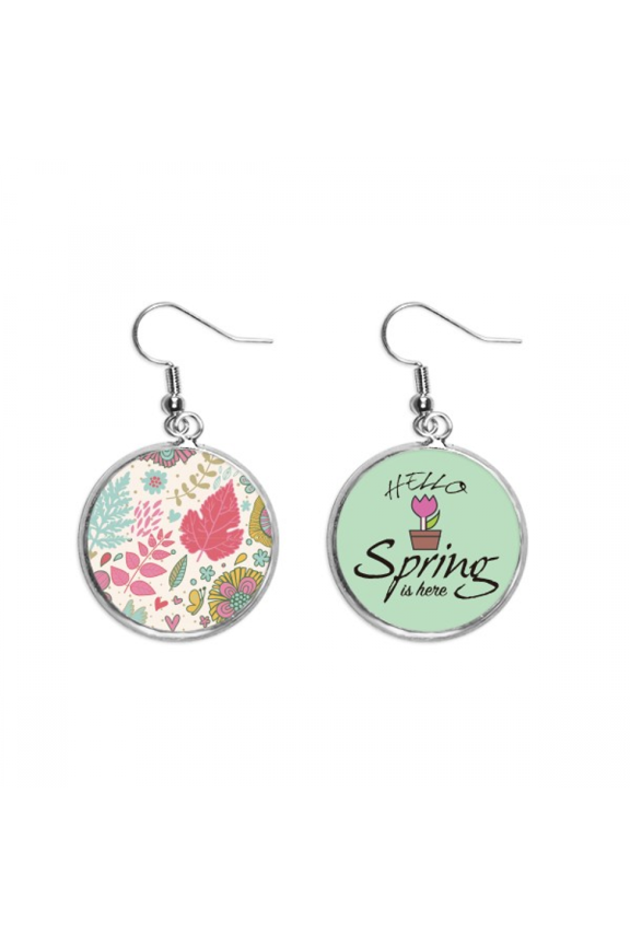 painted flowers paint decoration dangle season sp earring jewelry