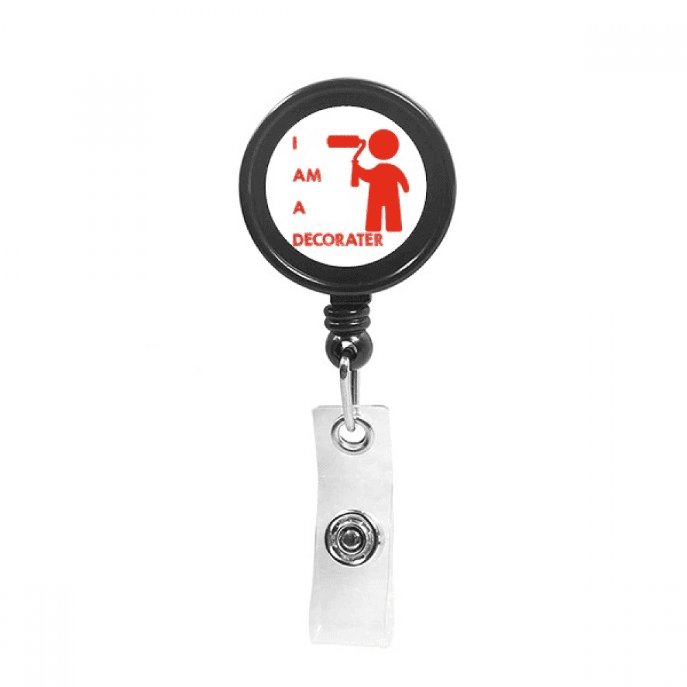 painting painting  Retractable Keychain Badge Holder ID Badge