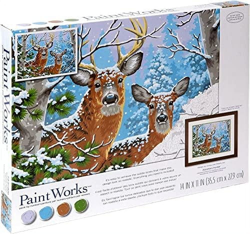 DIY Oil Painting Paint by Number Kit for Adults, Animal Paint by
