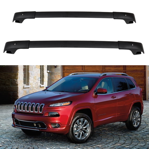pair Cross Bars CROSSBARS Roof Racks FOR 2018 JEEP CHEROKE Baggage storage rack