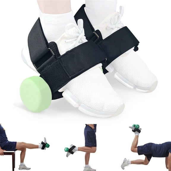A pair Dumbbell Foot Attachment, Tibialis Trainer, Adjustable Ankle Weights, Ankle Straps for Weight Lifting, Leg Workouts at Home for Hip, Shin Splint, Hamstring Curls, Leg extensionsOnly strap