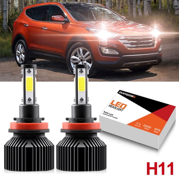 pair H11 LED Headlight Bulbs Low Beam Kit For  Nissan Pathfinder 2013-2020 6000K