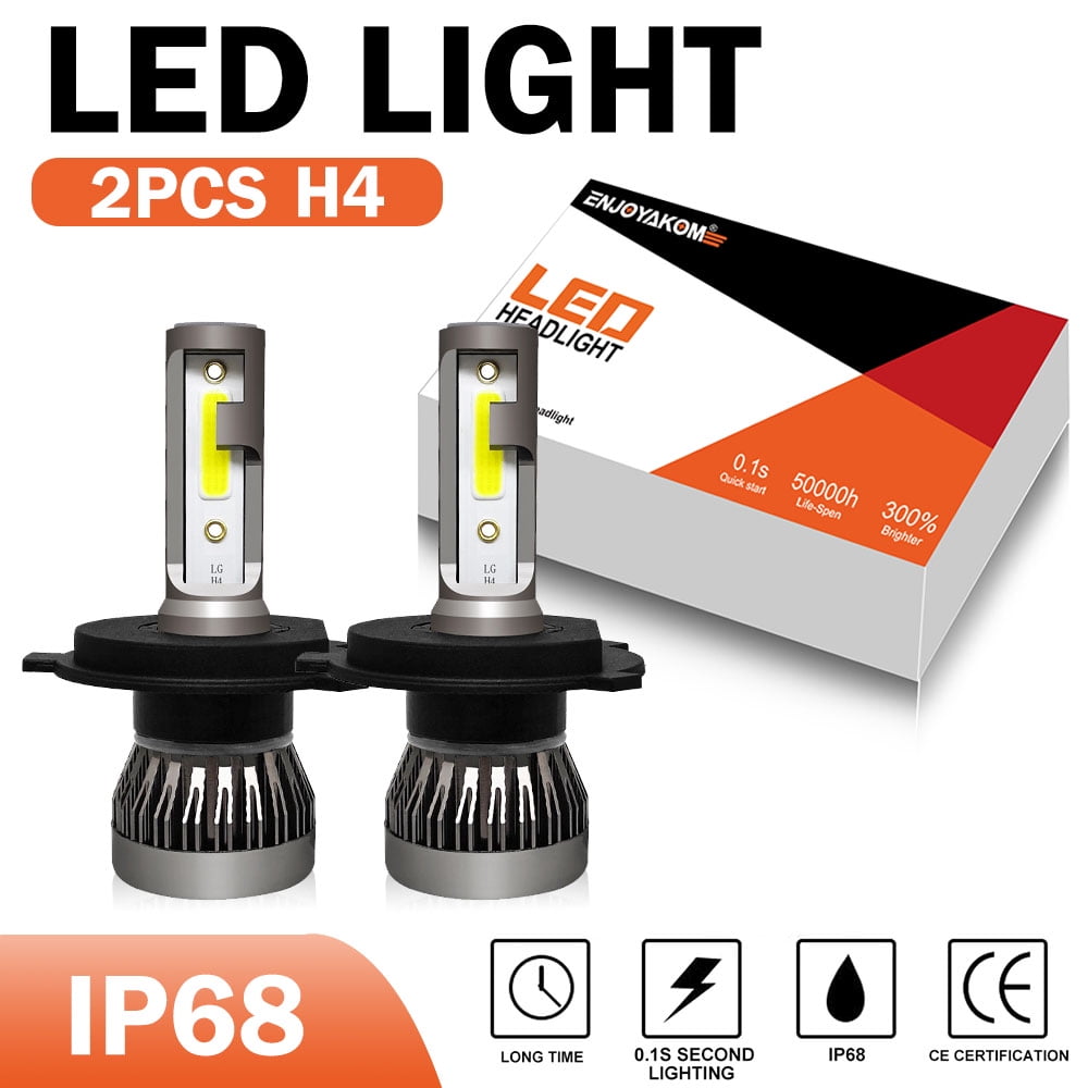 pair H4 9003 High/Low Beam Bulb For Ford Escape 2001 2002 2003 2004 LED