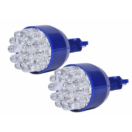 pair ICBEAMER Blue Color 19 LED 3156, 3157, 3356, 3456 Front Rear Turn Signal