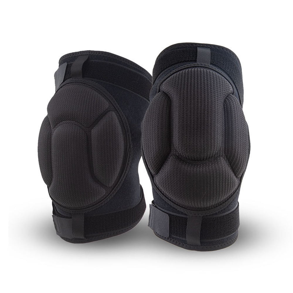a pair of Knee Pads, Work Thick Foam Knee Pads Work Anti Slip Collision Avoidance Knee Pads for Gardening Construction Cleaning Flooring Men Women (M black)