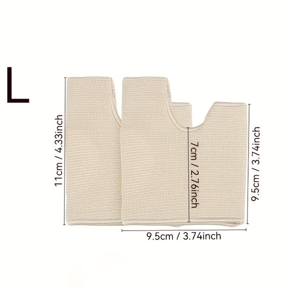 A pair of foot care pads, designed to relieve friction and prevent blisters - made of breathable fabric and with ergonomic design, they cushion the pressure on the heel, toes and ankle.