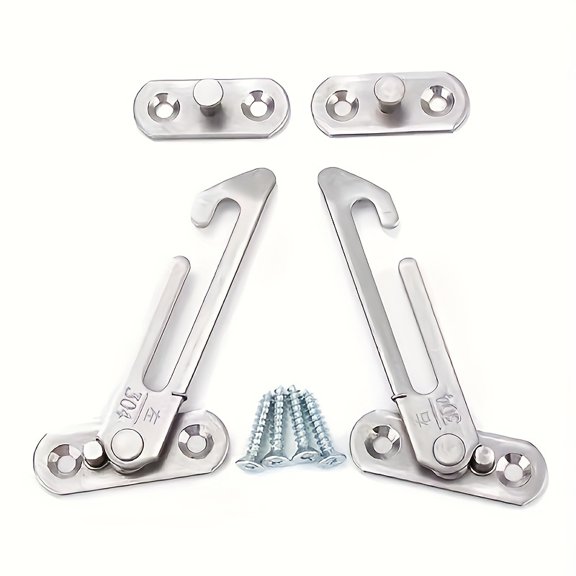 pairing left & right Window Hook Latches Cabinet Locks Window Protection Limiter Locator Adjustable Window Support High Quality Home Hardware