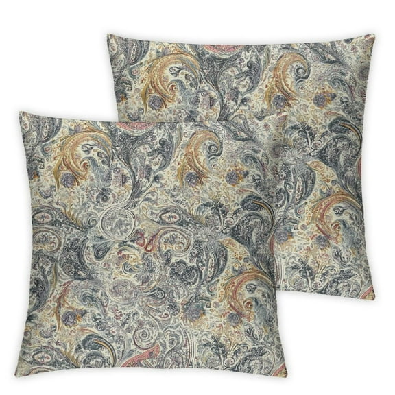 paisley design Throw Pillow Covers Machine Washable, Double-Sided Print Throw Pillow Cushion Case Home Furnishing