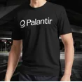 thumbnail image 1 of palantir logo merchandise Active T-Shirt Funny Size Mode American T-shirt, 1 of 2