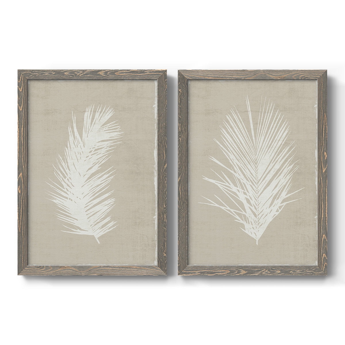 Palm Oasis I - Premium Framed Canvas 2 Piece Set - Ready to Hang