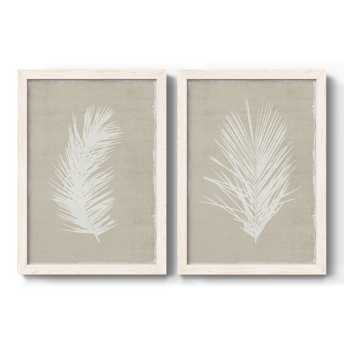 Palm Oasis I - Premium Framed Canvas 2 Piece Set - Ready to Hang