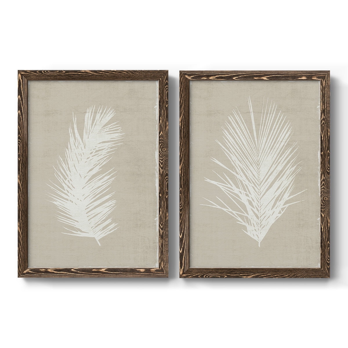 Palm Oasis I - Premium Framed Canvas 2 Piece Set - Ready to Hang