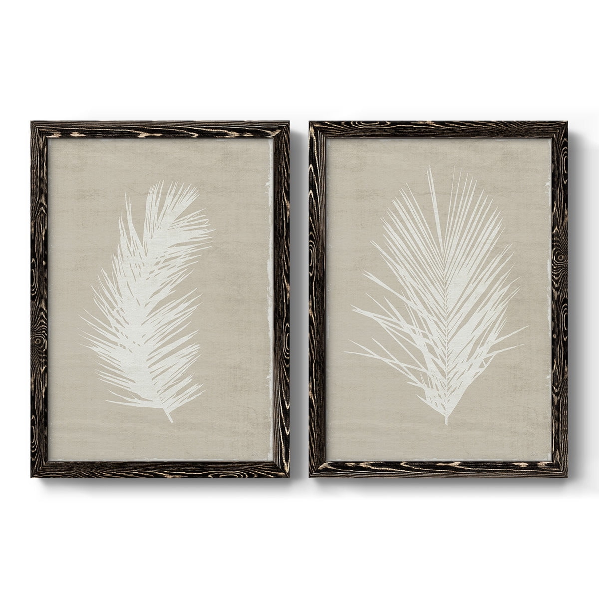 Palm Oasis I - Premium Framed Canvas 2 Piece Set - Ready to Hang