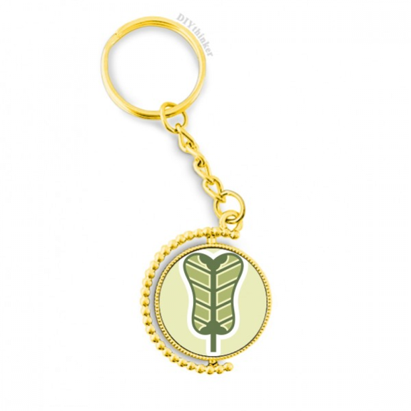 palmleaf fan china pattern metal connector key chain accessory en keyholder