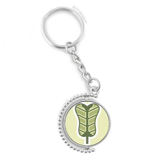 palmleaf fan china pattern rotatable keyholder disc accessories chain clip