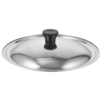pan lid 1PC Stainless Steel Pot Cover Universal Pan Lid for Cooking Kitchen (9.45X9.45X1.57Inch)