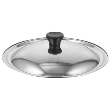 pan lid 1PC Stainless Steel Pot Cover Universal Pan Lid for Cooking Kitchen (9.45X9.45X1.57Inch)