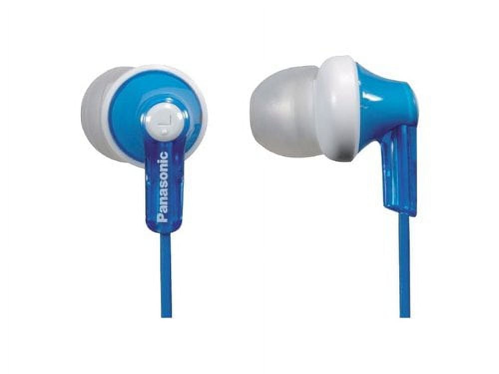panasonic ergofit in-ear earbud headphones rp-hje120-a (blue) dynamic crystal-clear sound, ergonomic comfort-fit