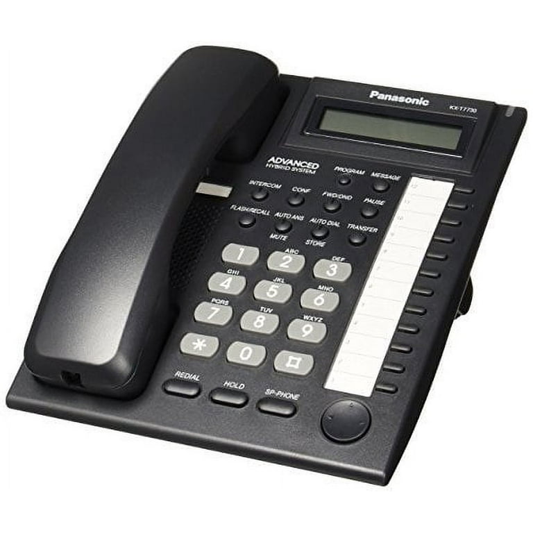 Panasonic KX-T7730 Telephone Black, 12 Key System, LCD Display