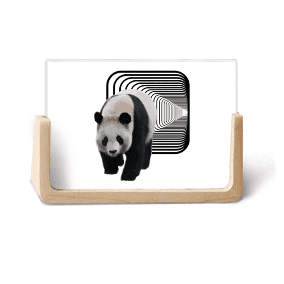 panda tunnel walking spphoto wooden photo frame tabletop display
