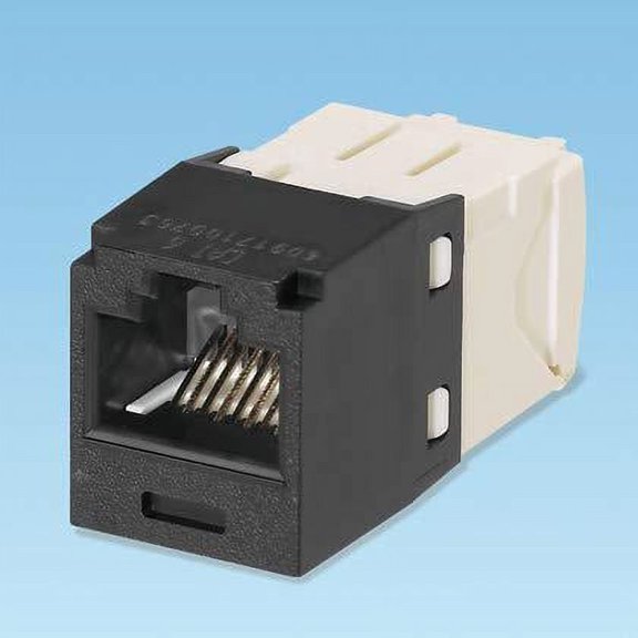 panduit mini-com tx6 plus giga-channel cat6 jack, black, box of 50 cj688tgbl