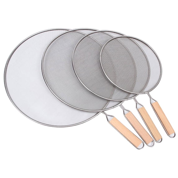 pangttian 3 /4Pack Stainless Steel Mesh Splatter Screen for Cooking Frying Pan Splash-Proof Oil Splatter Guard