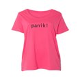 thumbnail image 1 of panik! Womens Plus Size Scoopneck Tee, 1 of 1
